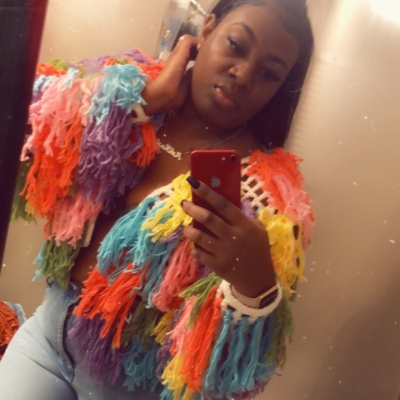 Rainbow string jacket - Picture 1 of 4